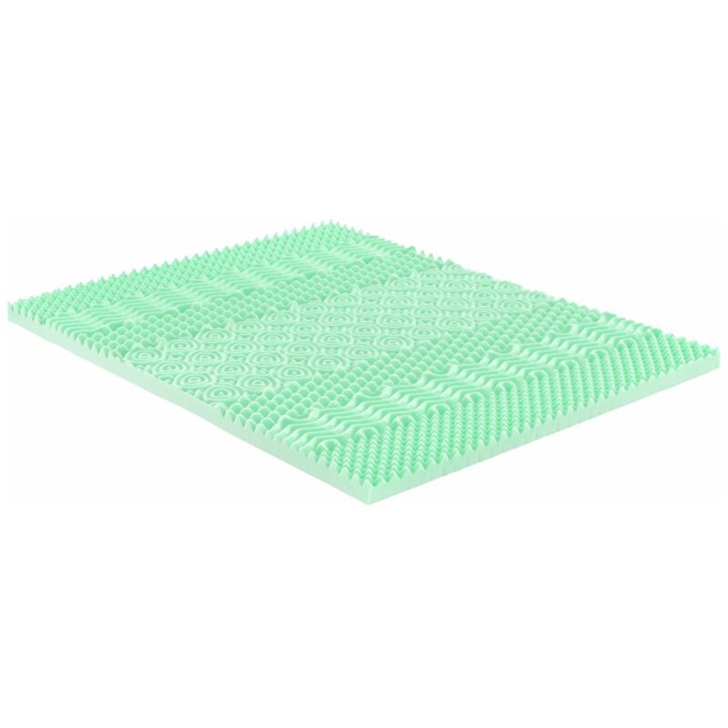 foto del prodotto vente unique topper 160 x 200 cm memory foam 7 zone con estratti di t verde spessore 5 cm lesini di naturea