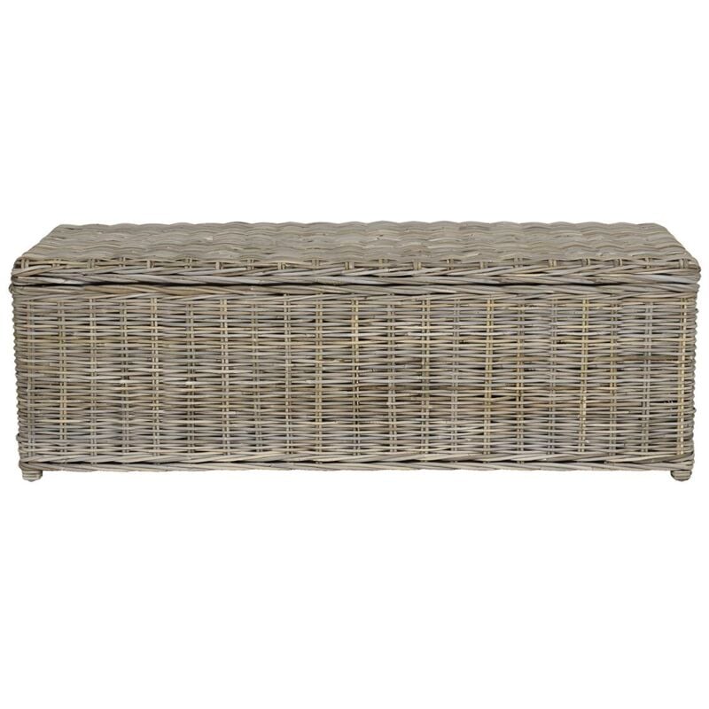 foto del prodotto vente unique vano portaoggetti l130 x p45 x h44 cm in kubu grigio naturale gao