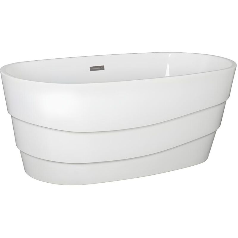 foto del prodotto vente unique vasca da bagno freestanding 200l 150x72x58 cm bianco acrilico dominika