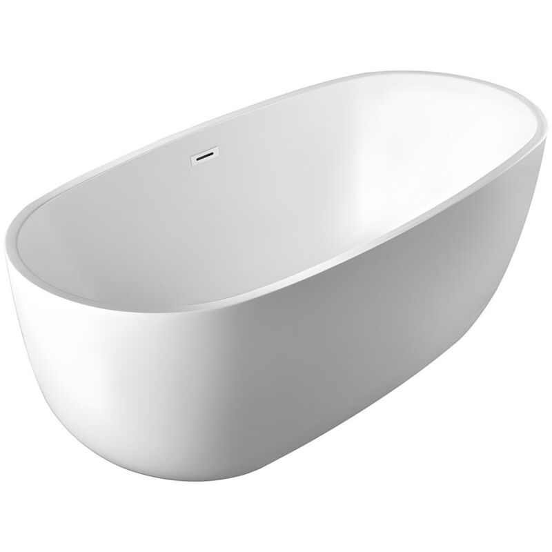 foto del prodotto vente unique vasca da bagno freestanding 238l 170x80x58 cm bianco acrilico nica