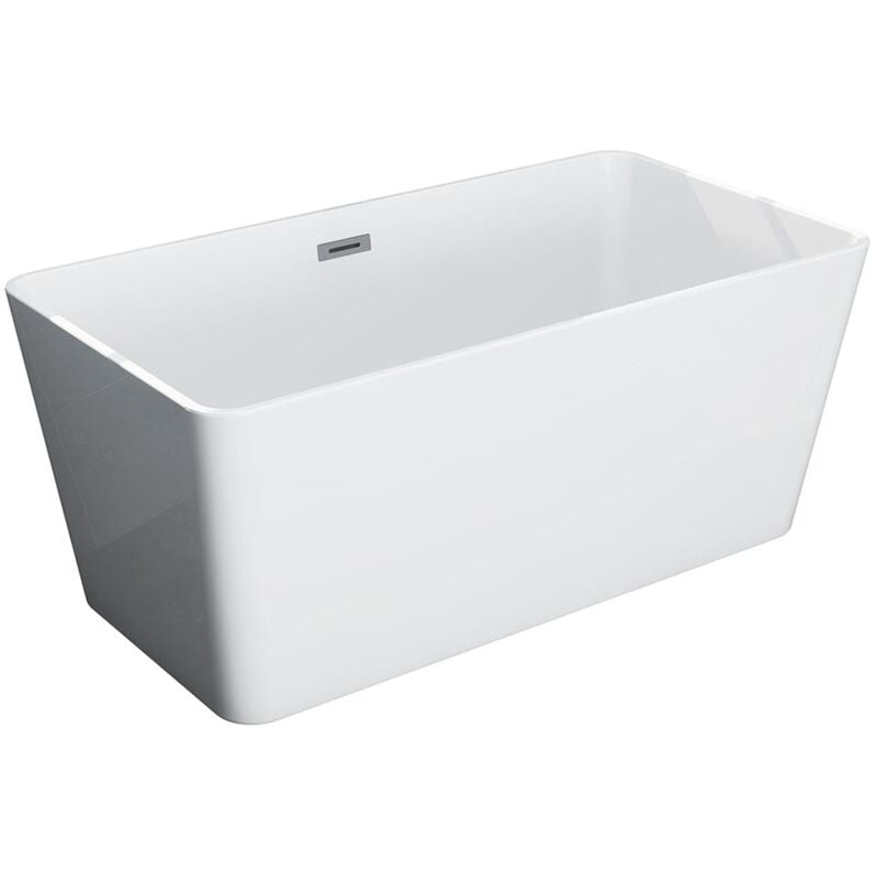 foto del prodotto vente unique vasca da bagno freestanding rettangolare 197 l 130 x 70 x 55 cm bianco acrilico spicara