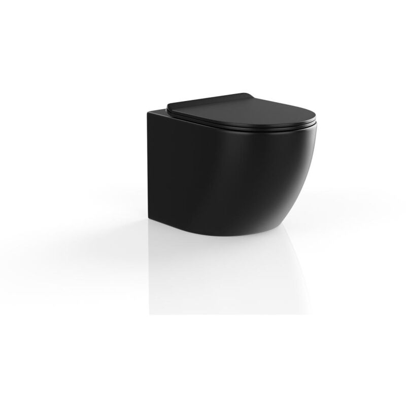 foto del prodotto vente unique wc sospeso nero opaco in ceramica senza flangia javoine