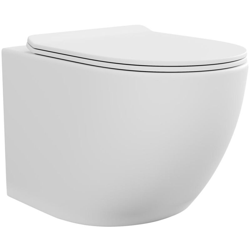 foto del prodotto vente unique wc sospeso senza flangia in ceramica bianco opaco javoine