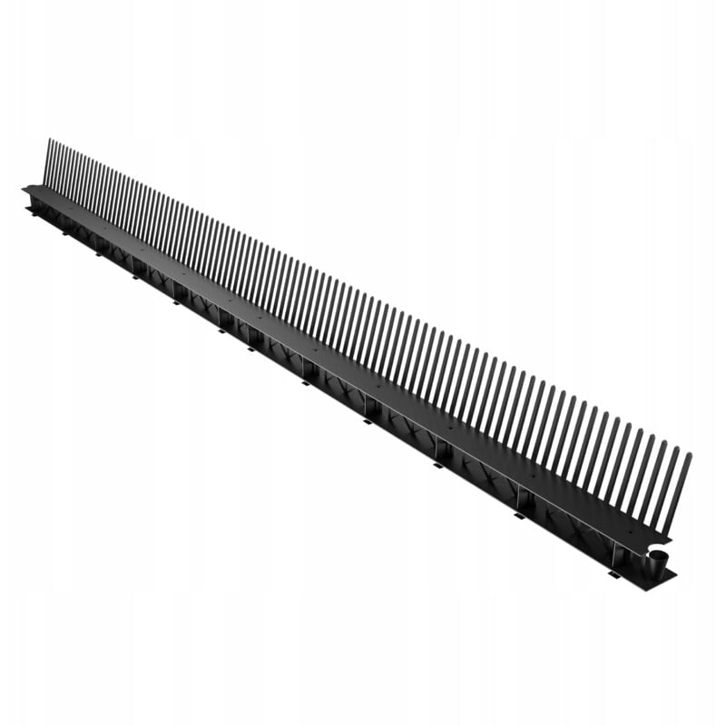 foto del prodotto venti haubenkamm mit gitter 85mm x 1m ral 9005