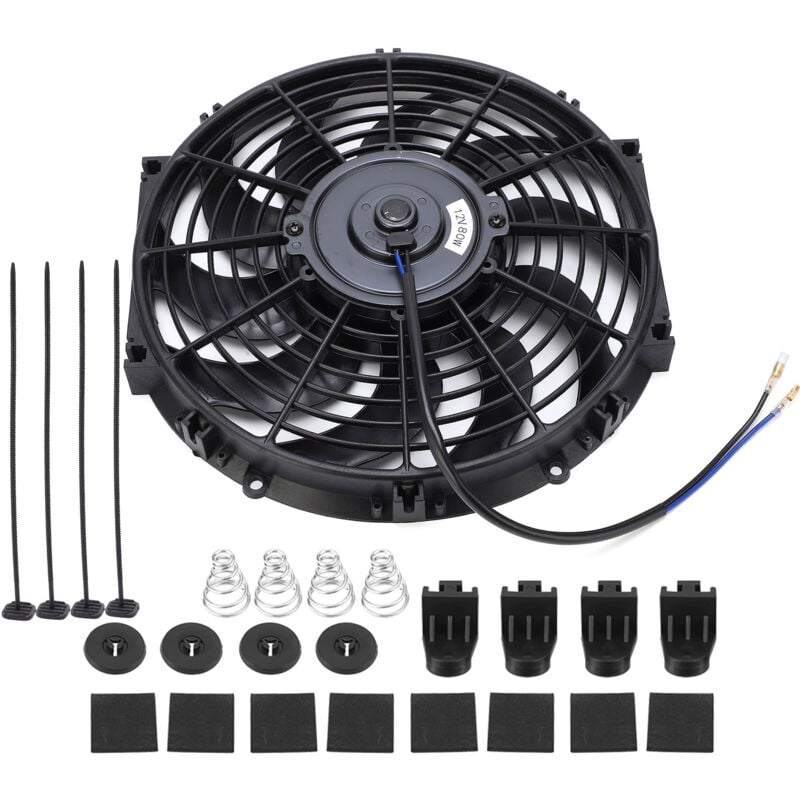 foto del prodotto ventilateur de refroidissement de moteur lectrique universel pour voiture de 12 pouces 12 v avec kit de montage