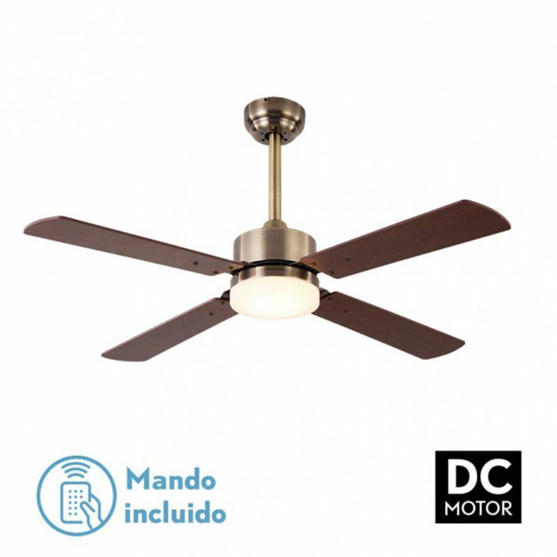 foto del prodotto ventilatore 18w dc hupe leather 4 asp.6 vel.107d remote,memory e temp.3000 4000 6000k