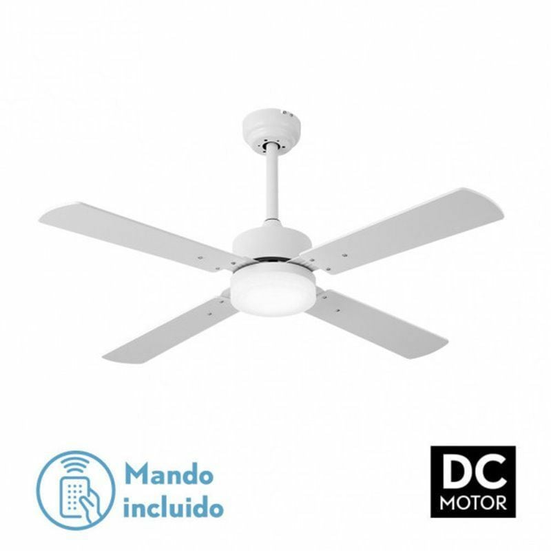 foto del prodotto ventilatore 18w dc hupe white 4 asp.6 vel.107d remoto, memoria e temp.3000 4000 6000k