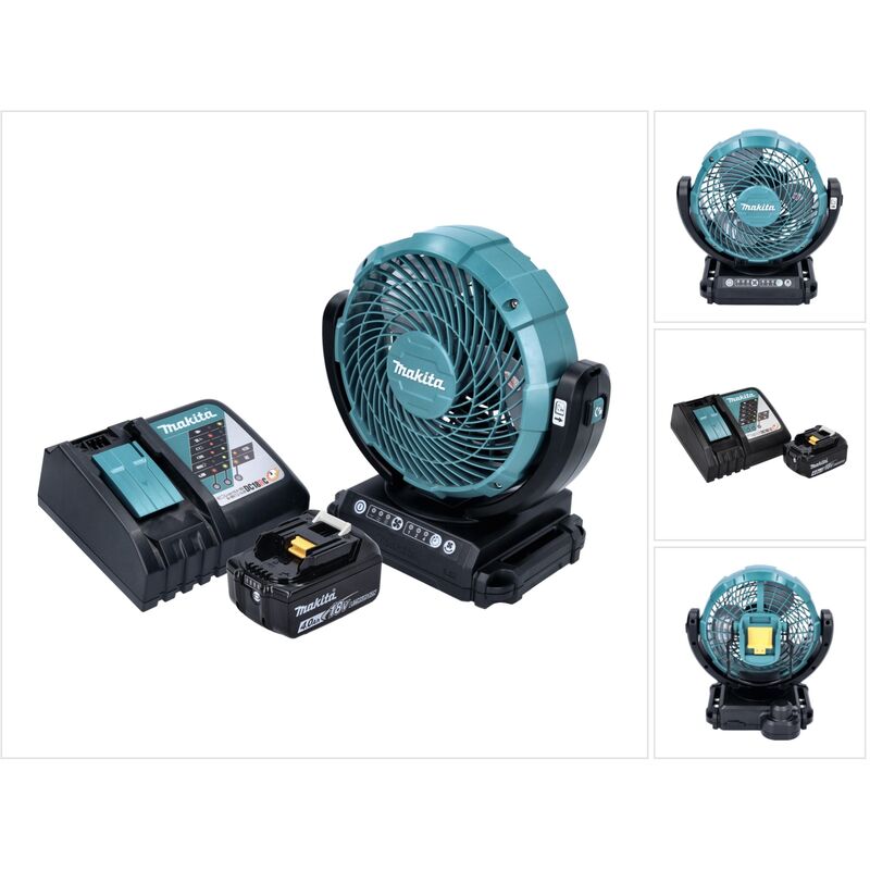 foto del prodotto ventilatore a batteria makita dcf 102 rm1 18 v 18 cm 1x batteria 4,0 ah caricabatterie
