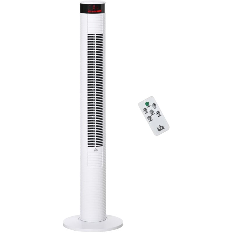 foto del prodotto ventilatore a colonna 3 velocit con telecomando bianco