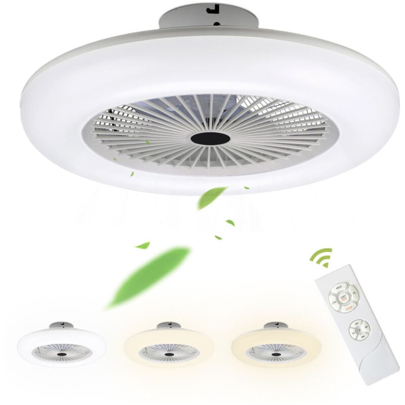 foto del prodotto ventilatore a lampadario lampada da soffitto led regolabile silenziosa per camera-3 colori