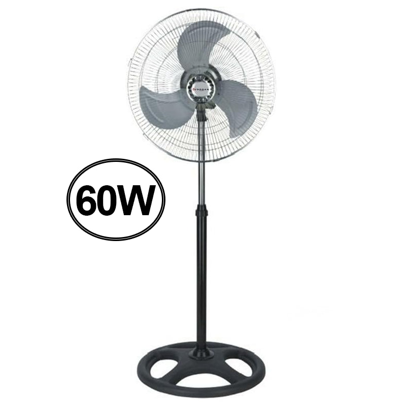 foto del prodotto ventilatore a piantana 3 pale in allum. oscillante diametro 45 cm 60w base tonda