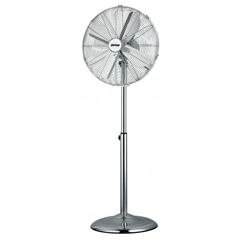 foto del prodotto ventilatore a piantana cromato 40cm altezza 140cm
