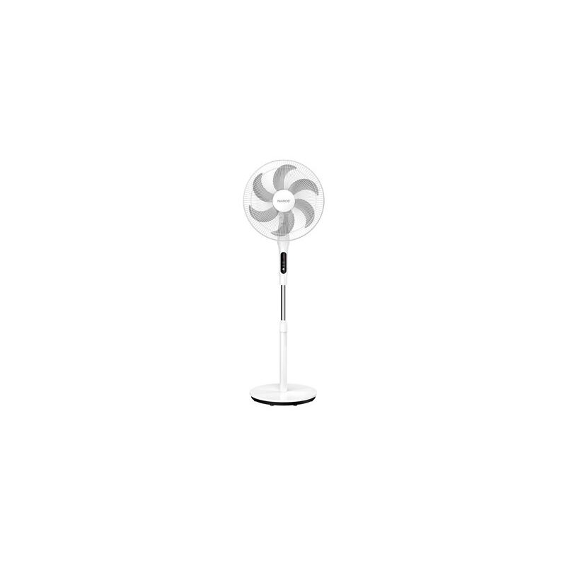 foto del prodotto ventilatore a piantana sortino regolabile con telecomando motore 65w ac 230v 43x125cm colore bianco