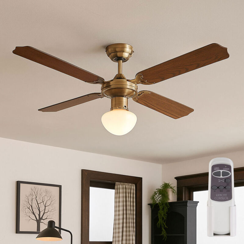 foto del prodotto ventilatore a soffitto con interruttore a strappo ventilatore a soffitto a 3 velocit con telecomando lampada a soffitto, avanti indietro, vetro
