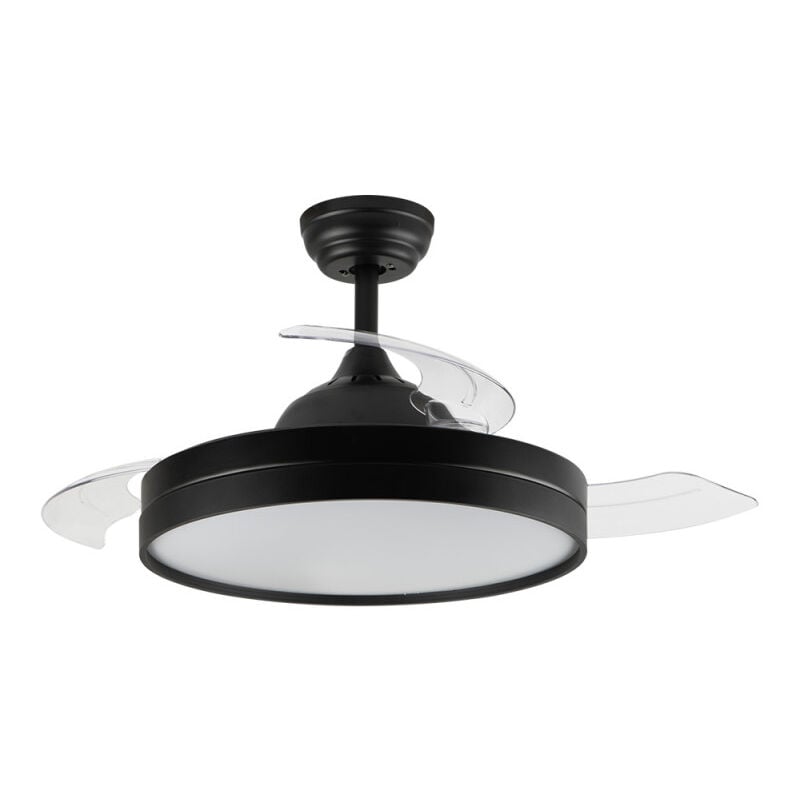 foto del prodotto ventilatore a soffitto con luce led orgebozo telecomando silenzioso 3 pale retrattili da 105 cm modalit inverno estate