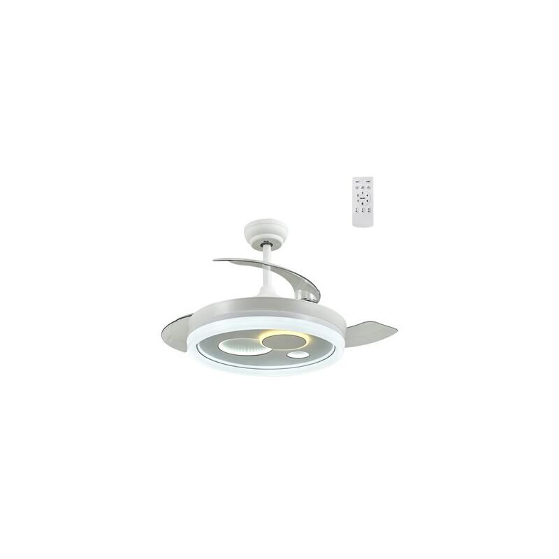 foto del prodotto ventilatore a soffitto led con pale retrattili naira 78w 5900lm