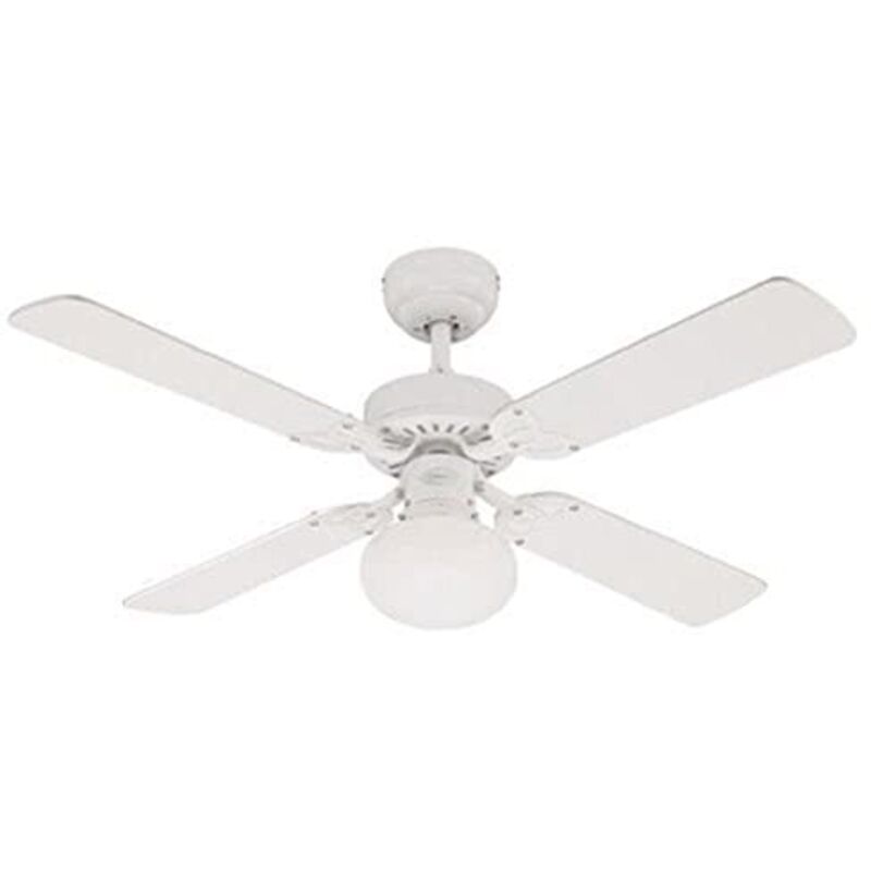 foto del prodotto ventilatore a soffitto vegas e27, 60 w, finitura, pale in bianco, pino chiaro, 41.34 x 41.34 x 17.4 cm - westinghouse