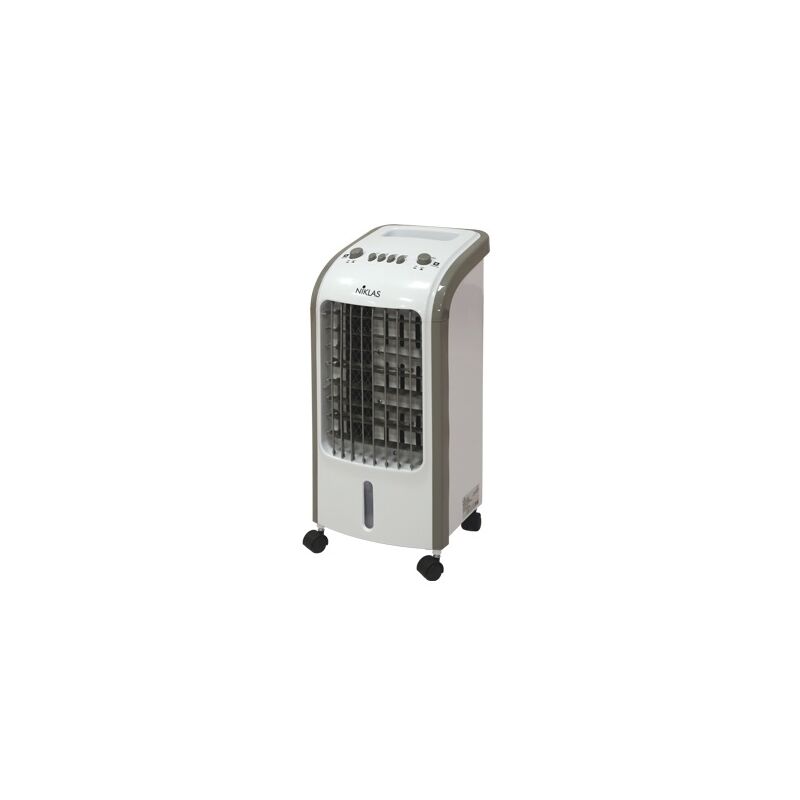 foto del prodotto ventilatore a torre con ruote evaporativo oscillante 80w niklas polo nord