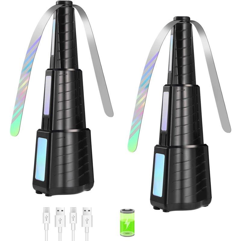 foto del prodotto ventilatore antimosche per pc, ricarica usb, ventilatore repellente per mosche, ventilatore repellente pieghevole e sospeso, ventilatore repellente