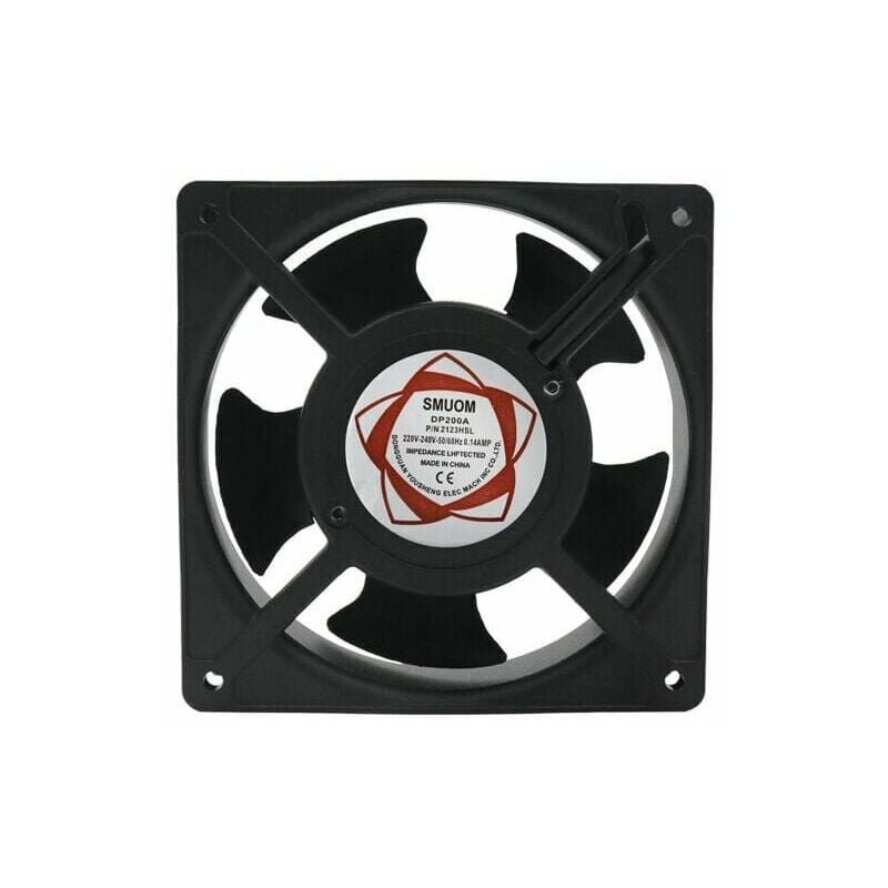 foto del prodotto ventilatore assiale per camini inseribile alta temperatura pale metalliche silenzioso universale 120 x 120 x 38 mm