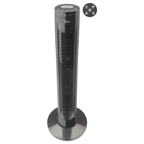 foto del prodotto ventilatore bimar vc78 tower fan elettronico con timer black