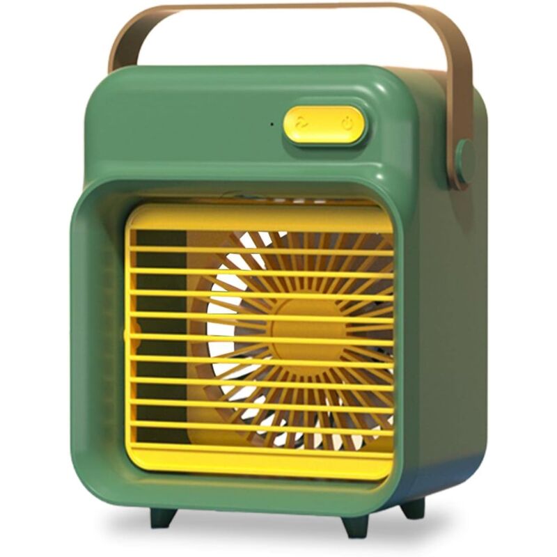 foto del prodotto ventilatore condizionatore portatile raffreddatore d aria silenzioso con tre velocit del vento mini ventola di raffreddamento da tavolo, batteria