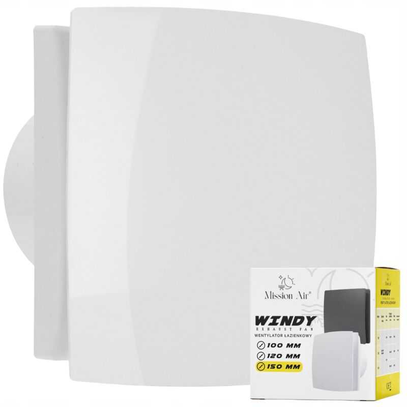 foto del prodotto ventilatore da bagno windy 150 s, bianco