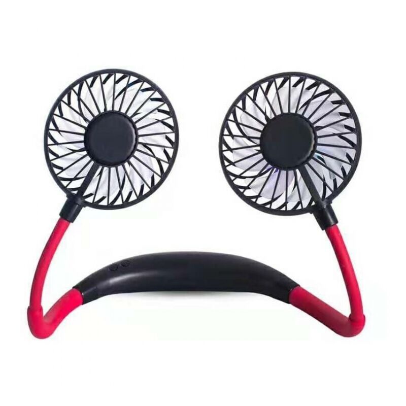 foto del prodotto ventilatore da collo, ventilatore usb portatile portatile mini ventilatore da collo sportivo personale