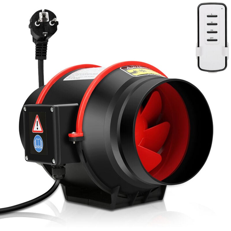 foto del prodotto ventilatore da condotto ventilatore da bagno da 100 mm con telecomando ventilatore da parete silenzioso ventilatore di scarico randaco