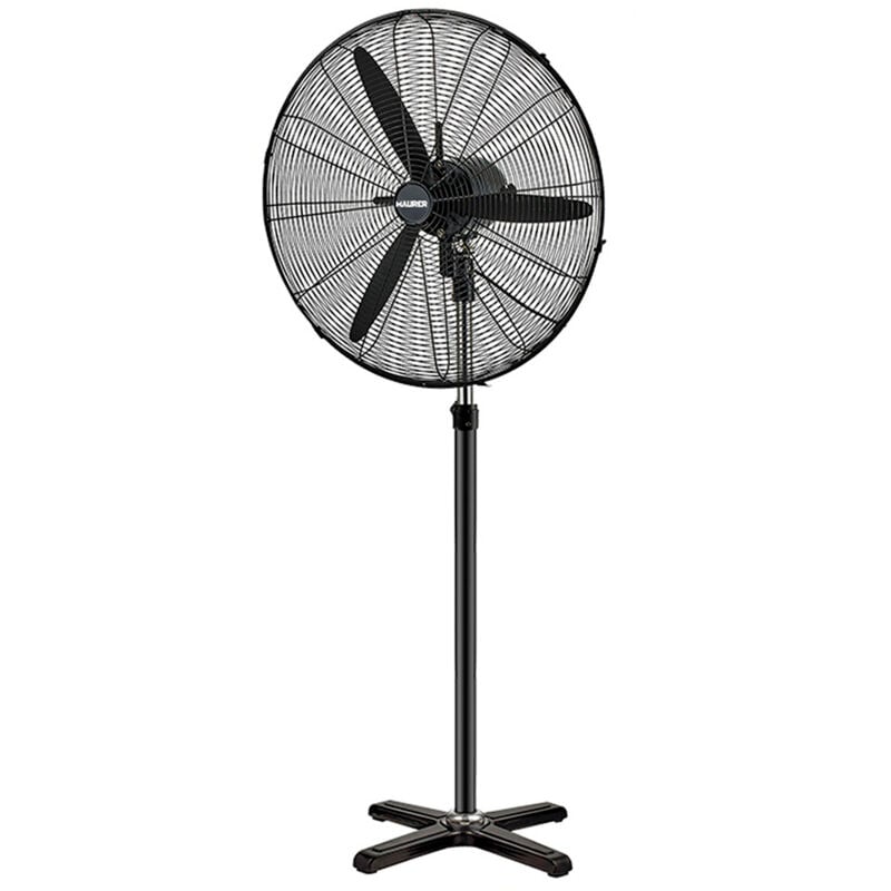 foto del prodotto ventilatore da pavimento 70 x195 cm. nero 190 w. oscillazione automatica, altezza regolabile, testa inclinabile, base stabile 60x60 cm. maurer