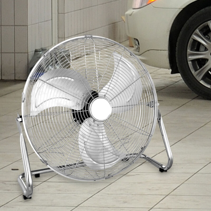 foto del prodotto ventilatore da pavimento ventilatore da terra, interruttore, inclinazione regolabile, adatto al trasporto, metallo cromato, 79w, hxlxw