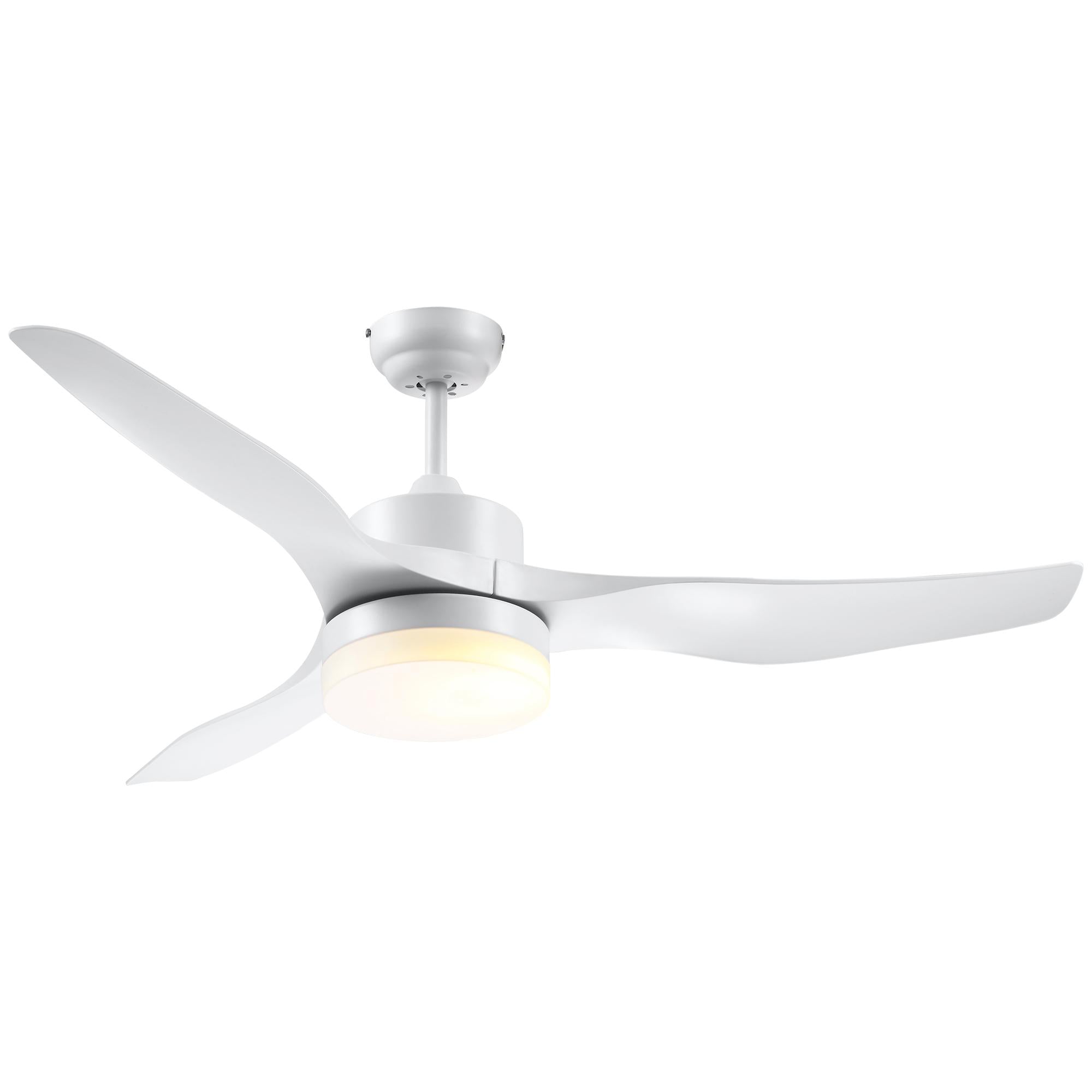 foto del prodotto ventilatore da soffitto 3 pale e lampada led 132x40 cm 6 velocit bianco