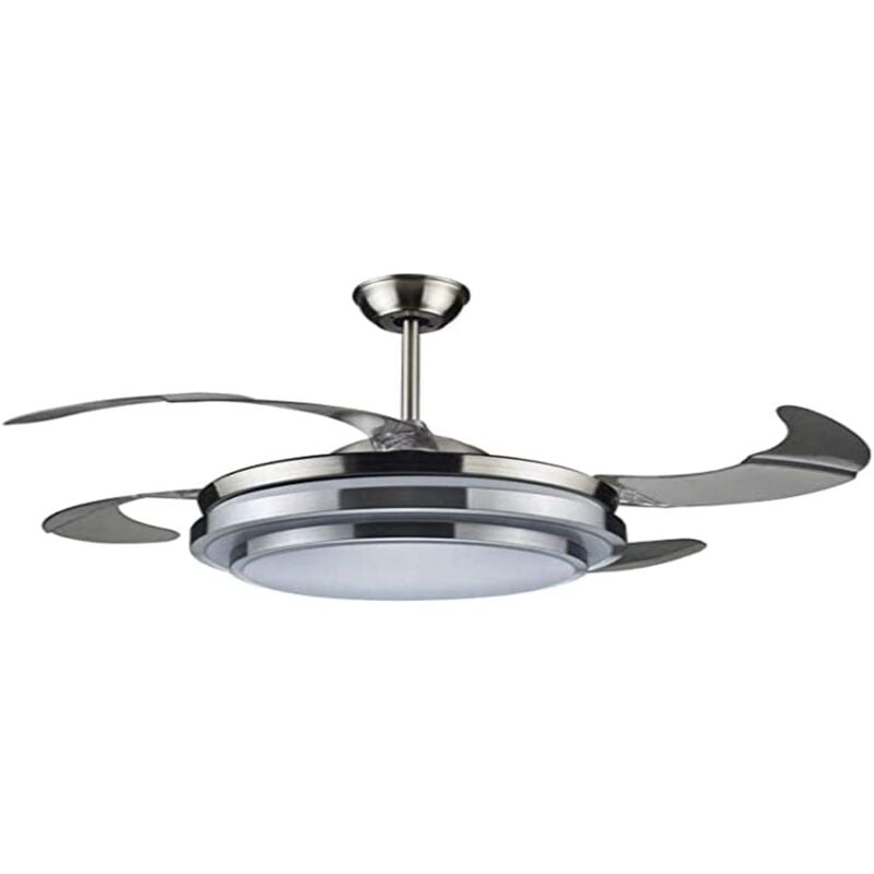 foto del prodotto ventilatore da soffitto 4 pale a scomparsa richiudibili dcg vecrd47tl con luce e telecomando