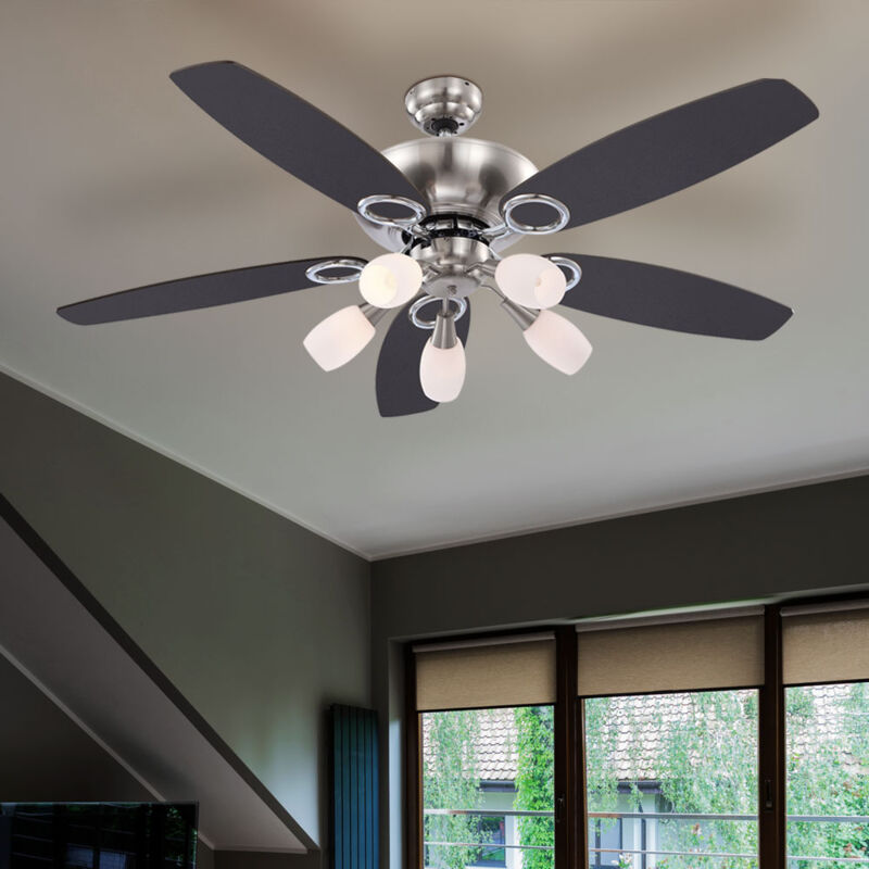 foto del prodotto ventilatore da soffitto a led ventilatore con interruttore a strappo e illuminazione ventilatore a lampada