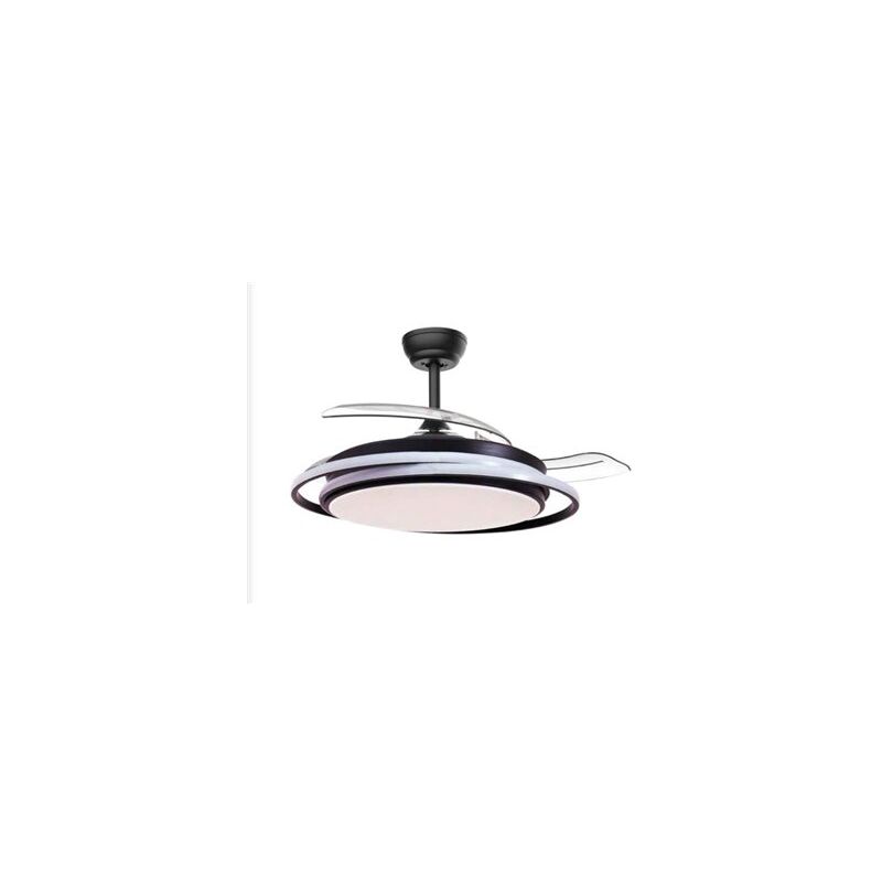 foto del prodotto ventilatore da soffitto bauala con luce cct regolabile e controllo dc 107 nero