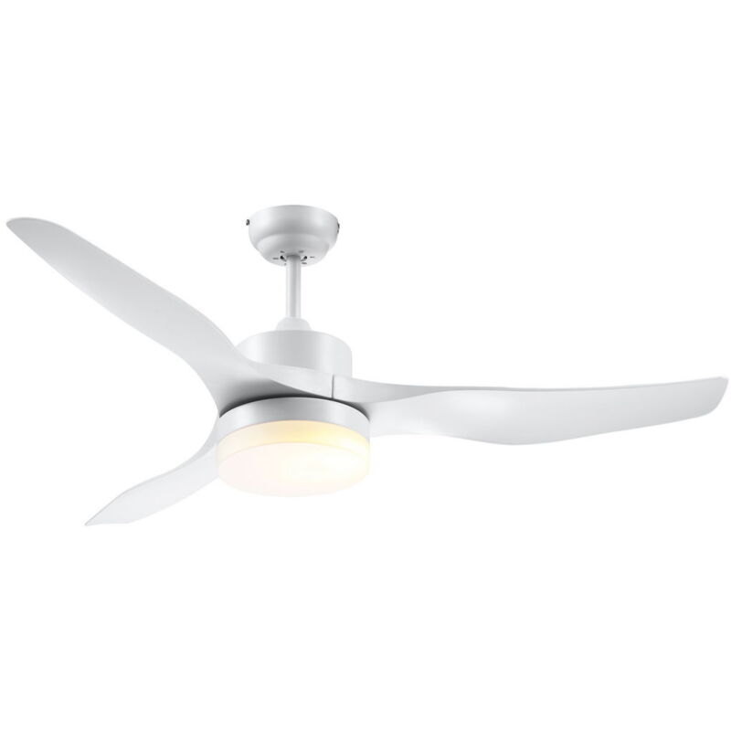 foto del prodotto ventilatore da soffitto con luce led a 3 modalit con telecomando, 6 velocit , f132x40cm