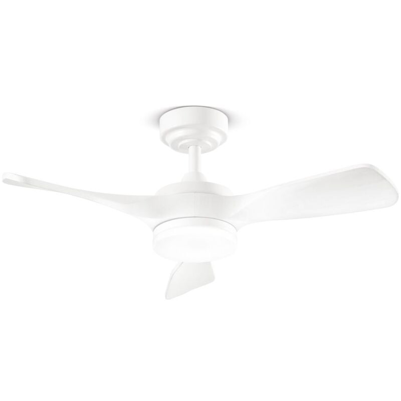 foto del prodotto ventilatore da soffitto con luce perenz 7186 b ct bianco 90 cm, 3 pale, 6 velocit , motore dc 40w, silenzioso