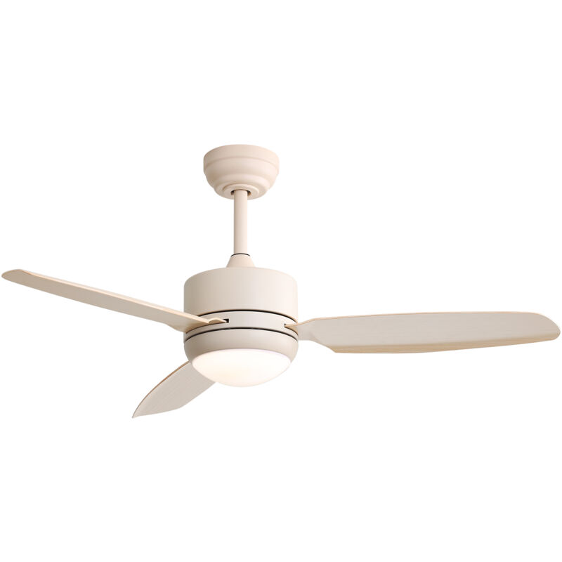 foto del prodotto ventilatore da soffitto da 46 pollici con luci, 3 pale in abs, motore cc a 6 velocit , telecomando per soggiorno