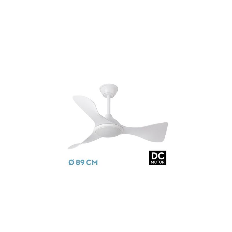 foto del prodotto ventilatore da soffitto dimmerabile dc caim n con telecomando 36w 3cct 3600lm bianco