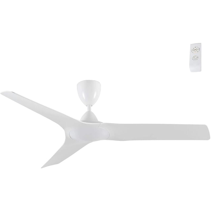 foto del prodotto ventilatore da soffitto esterno senza luce, ip 44, wilson, telecomando, timer, 3 velocit , colore bianco, wonderlamp