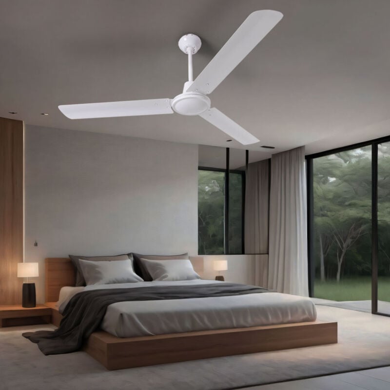 foto del prodotto ventilatore da soffitto interruttore da parete raffreddatore d aria soggiorno sala da pranzo 3 livelli ventilatore 142 cm