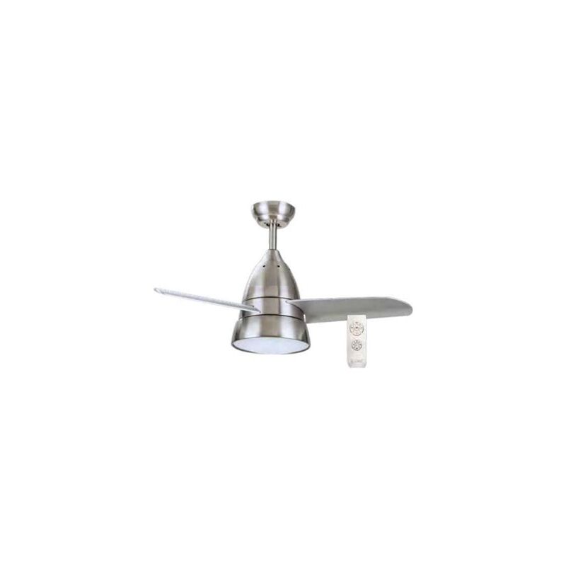 foto del prodotto ventilatore da soffitto kidau con luce cct orientabile e comando 91 3 pale nichel