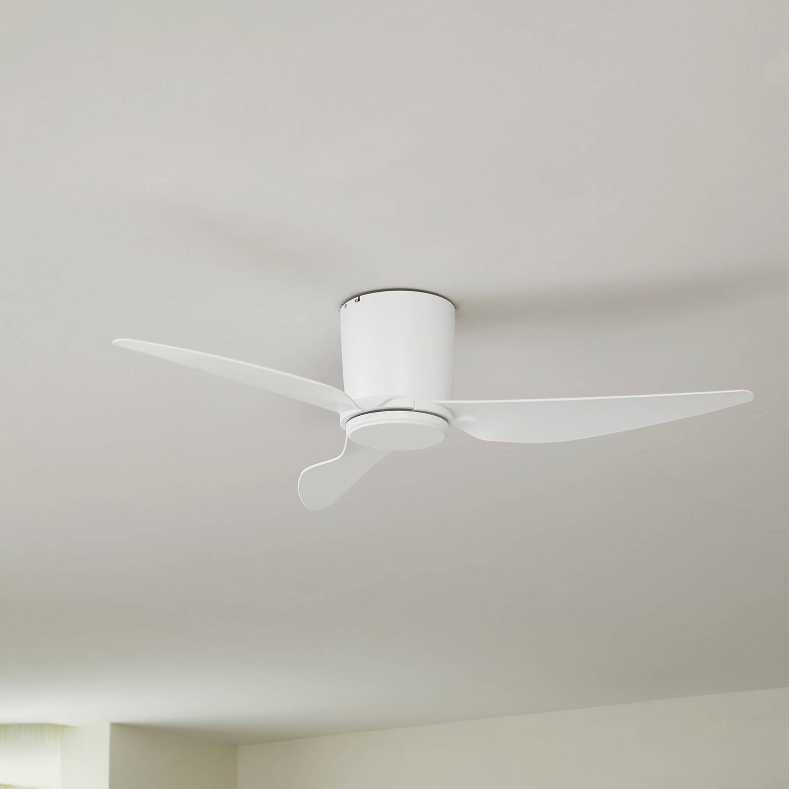foto del prodotto ventilatore da soffitto lindby aulo, bianco, dc, silenzioso, 123 cm