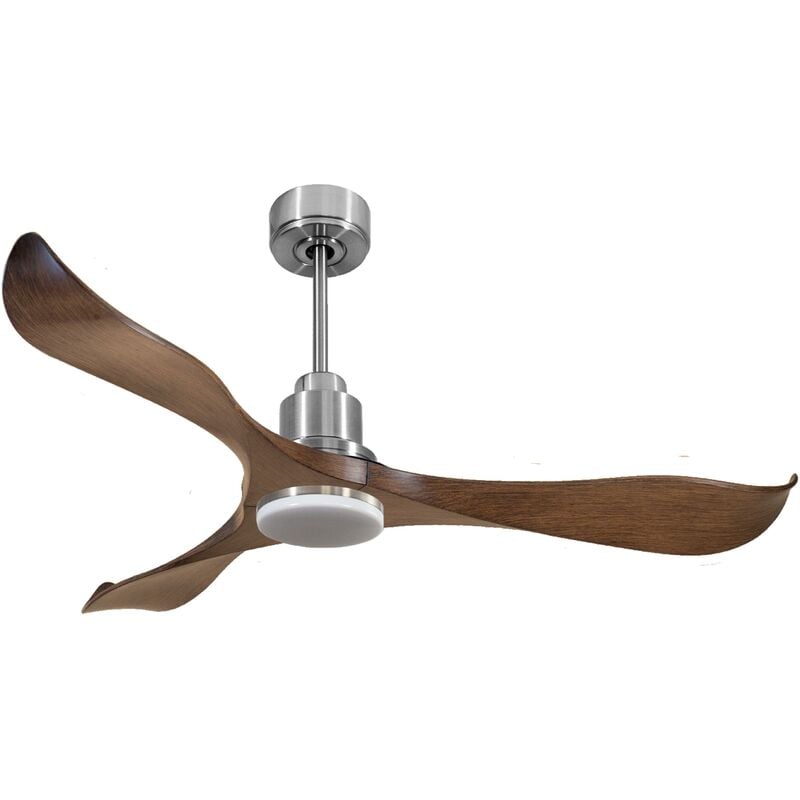 immagine 0 del prodotto ventilatore da soffitto reversibile termostato dimmabile wifi motore cc tetti inclinati telecomando luce a tre toni adattatore 2 3 lame hypersilence