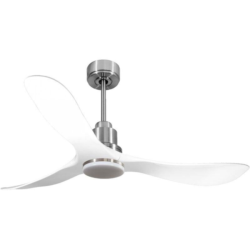 foto del prodotto ventilatore da soffitto reversibile termostato dimmabile wifi motore cc tetti inclinati telecomando luce a tre toni hypersilence memoria purline