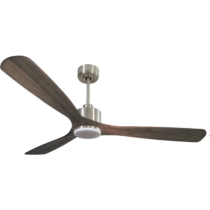 foto del prodotto ventilatore da soffitto reversibile termostato dimmabile wifi motore cc tetti inclinati telecomando luce a tre toni memoria purline