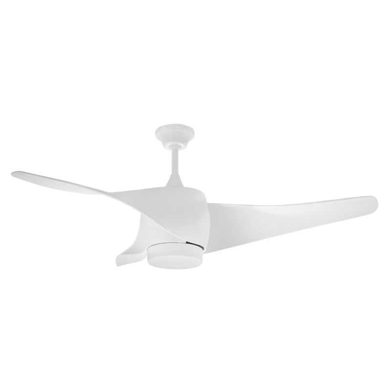 foto del prodotto ventilatore da soffitto wifi con luce led orbegozo controllabile tramite app telecomando 3 pale di diametro 132 cm
