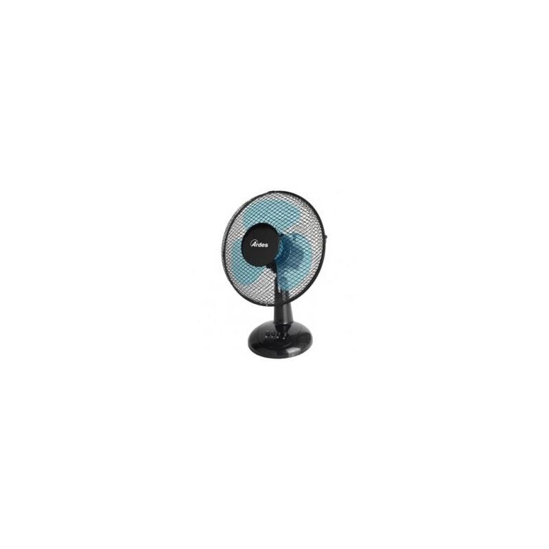 foto del prodotto ventilatore da tavolo 40w d.30cm nero e turchese 3 velocit ardes
