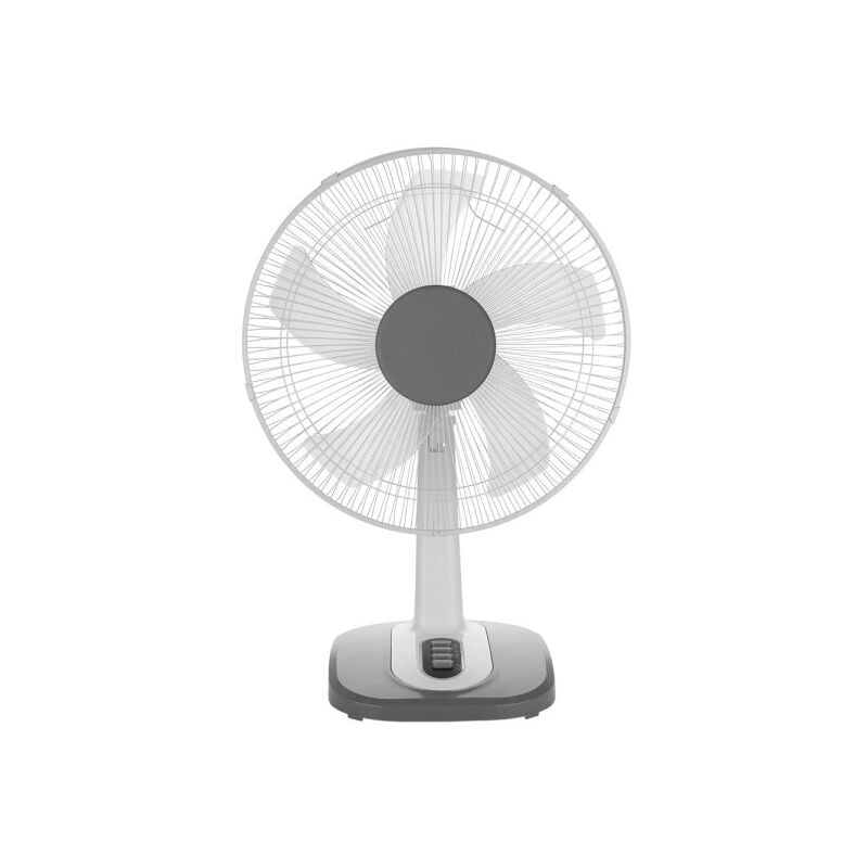 foto del prodotto ventilatore da tavolo arroyo small bianco/grigio 3vel40w 5 pale oscillanti e rotanti 55x34x26cm