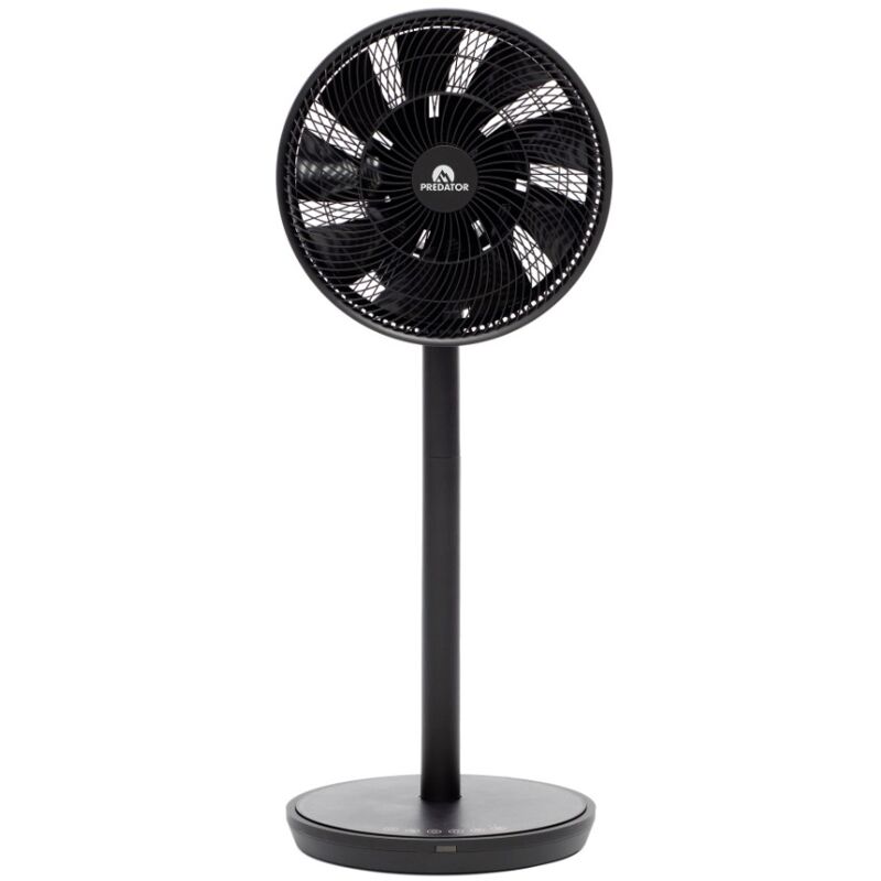 foto del prodotto ventilatore da tavolo e piantana f20b 27w alimentazione e batteria 26 velocit nero predator